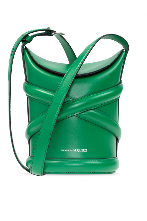 Green 'The Curve' shoulder bag Alexander McQueen - AcmShops